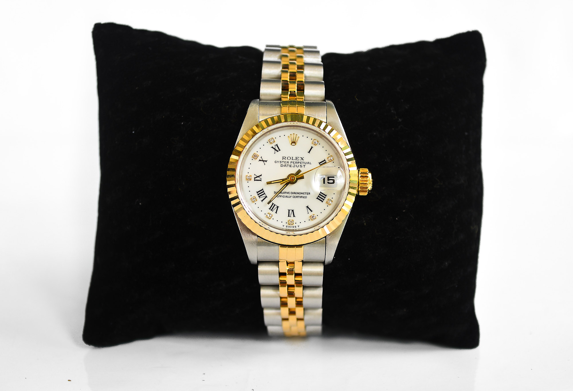 Rolex Date-just Ladysize 2tone Series 6 เบ้าเล็ก เลขโรมัน