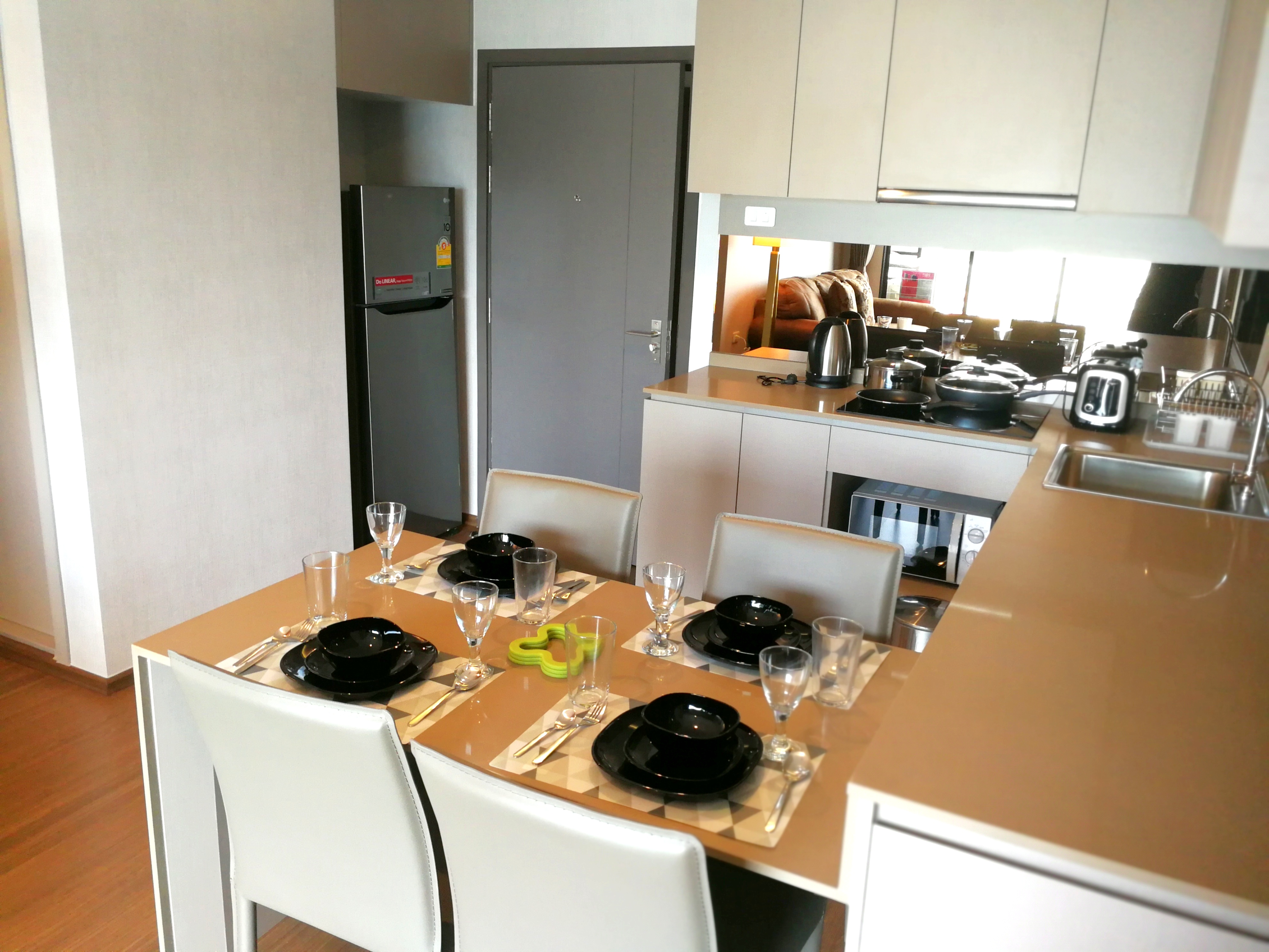 ให้เช่าคอนโด Ideo Sukhumvit 93 (ไอดีโอ สุขุมวิท 93) 2 ห้องนอน 2 ห้องน้ำ ชั้น 16 อาคาร เอ ขนาด 58 ตรม