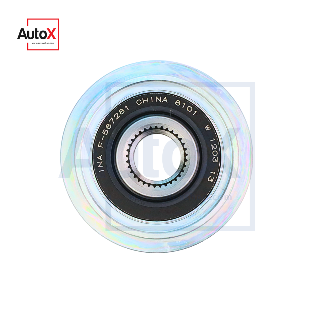 มู่เล่ย์ไดชาร์จ ฟรีล็อค Ford Ranger BT50Pro MC เครื่อง2.2/3.2L ปี15-19 7pk ยี่ห้อINA รหัสF-587281