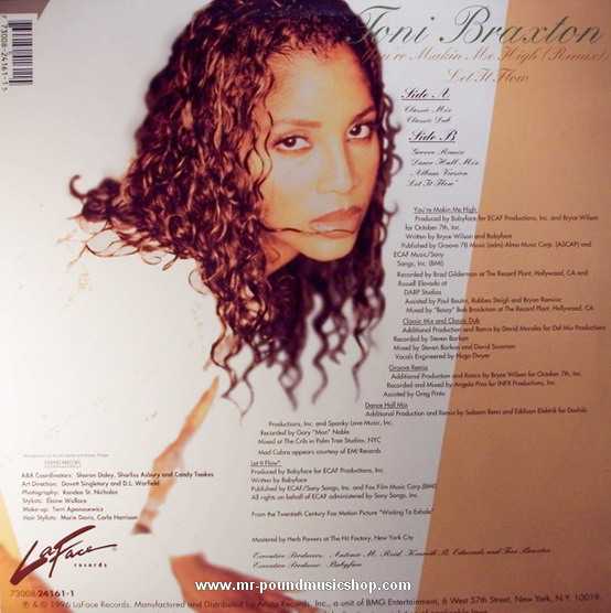 Toni Braxton - You're Makin Me High (Remix) / Let It Flow