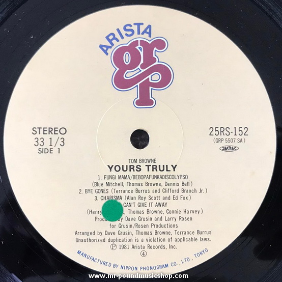 Tom Browne - Yours Truly
