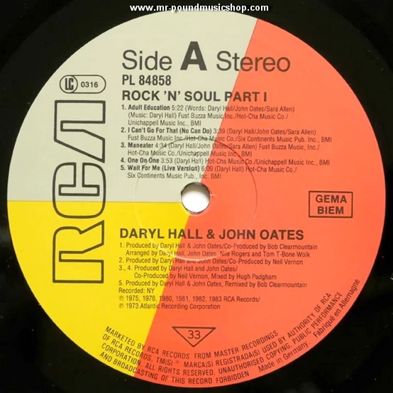 Daryl Hall & John Oates - Rock 'N Soul Part 1