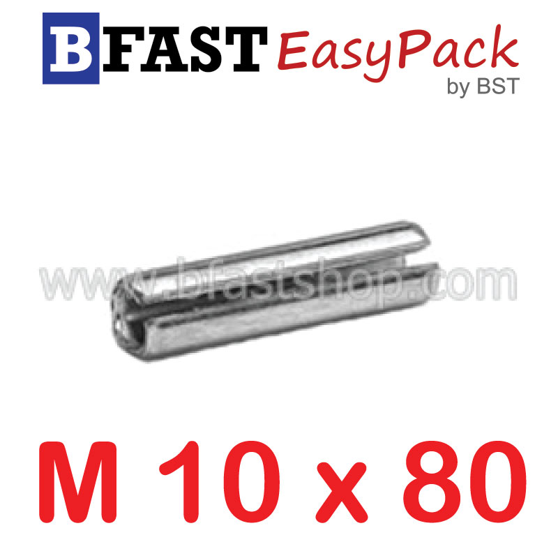 ปิ๊นตะกุดสแตนเลส SUS M10 x 80 (1 ตัว/ถุง)