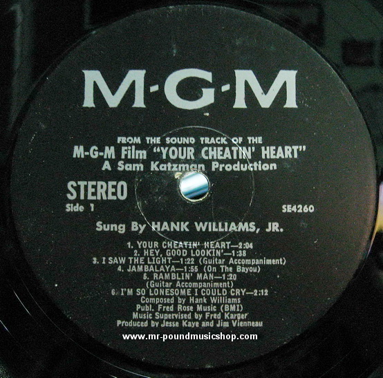 Hank Williams Jr. - Your Cheatin' Heart (Original Motion Picture Soundtrack)