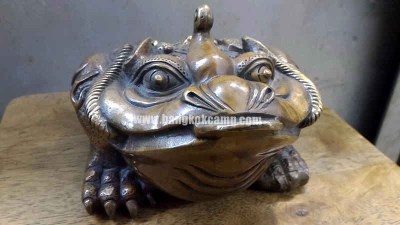 คางคกสามขาคาบเหรียญ (กิมเซียมซู) คางคก3ขาทองเหลือง