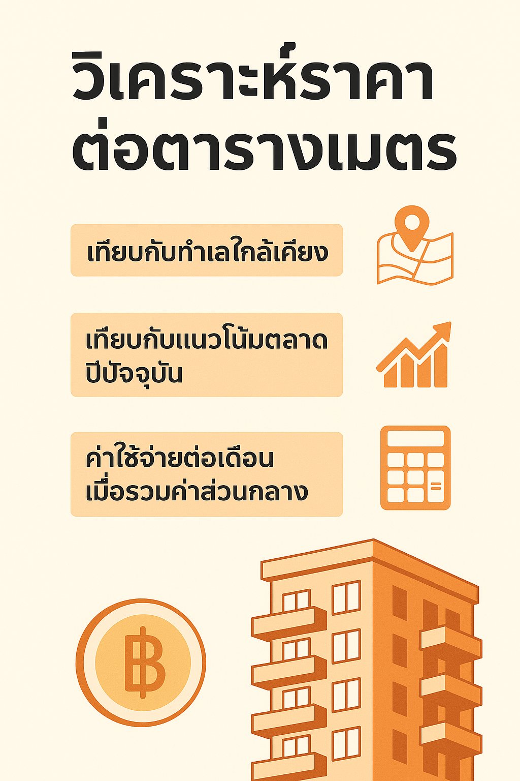 ราคาต่อตารางเมตรแพงไปไหม? สอนวิเคราะห์อย่างโปร
