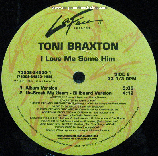 Toni Braxton - I Don't Want To / I Love Me Some Him / Un-Break My Heart
