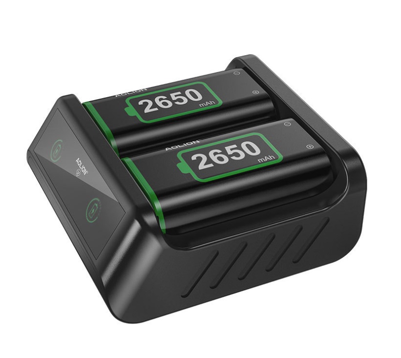 Aolion แบตเตอรี่ XboxOne & XboxSeriesS/X แบต 2 ก้อน + แท่นชาร์จ 2650 mAh