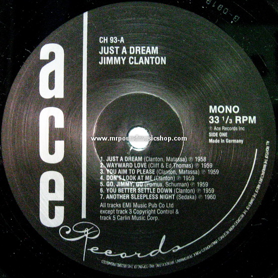 Jimmy Clanton - Just A Dream