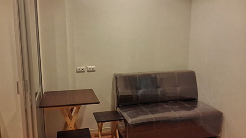 ให้เช่าคอนโด Lumpini Ville Onnut 46 (ลุมพินี วิลล์ อ่อนนุช 46) ห้องสวยสะอาด ร่มรื่น ขนาด 1 ห้องนอน 1 ห้องน้ำ ห้อง 25 ตรม. ชั้น 3 ตึกเอ