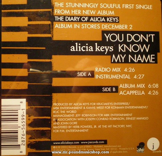 Alicia Keys - You Don't Know My Name
