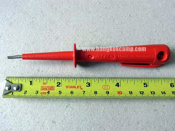 ไขควงลองไฟ ไขควงเช็คไฟ Made in Germany. ดี+ถูก.ใหม่ แท้