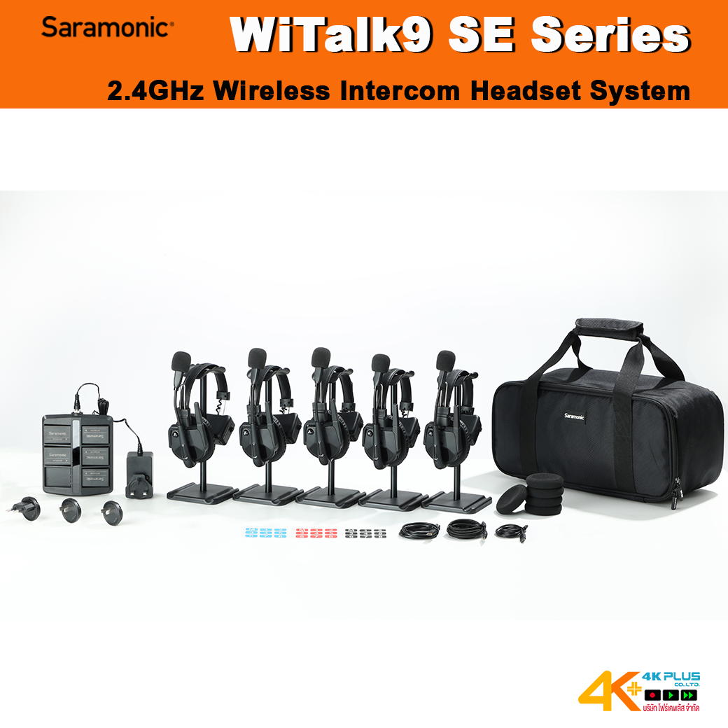 Saramonic WiTalk9 SE 2.4GHz Wireless Intercom Headset System