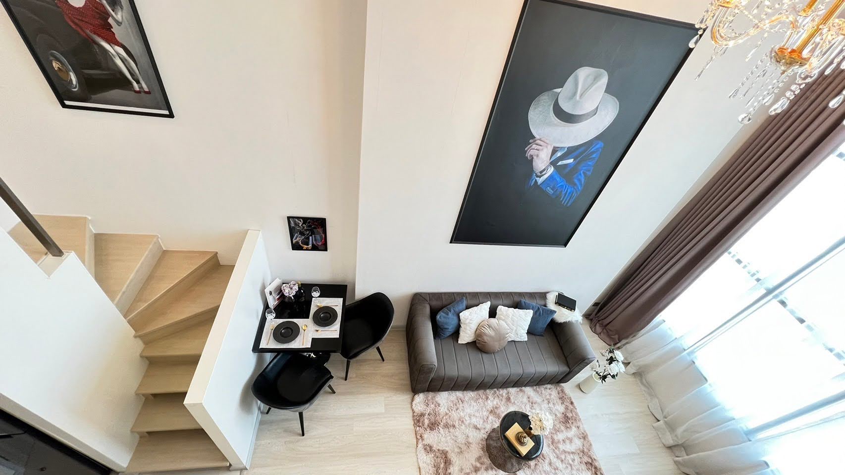 ให้เช่าคอนโด ไนท์บริดจ์ไพร์มสาทร (knightsbridge prime sathorn) ชั้น 33 ห้อง 3309 44 ตรม. ห้อง Duplex 1 ห้องนอน