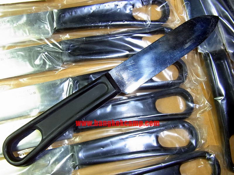 มีดญี่ปุ่น KIFFE ปี1960 สมัยสงครามเวียดนาม ใหม่เก่าเก็บ ไม่ผ่านการใช้ (Mess Stainless knife Japan Kiffe stamped Vintage on Vietnam or Korean war.)