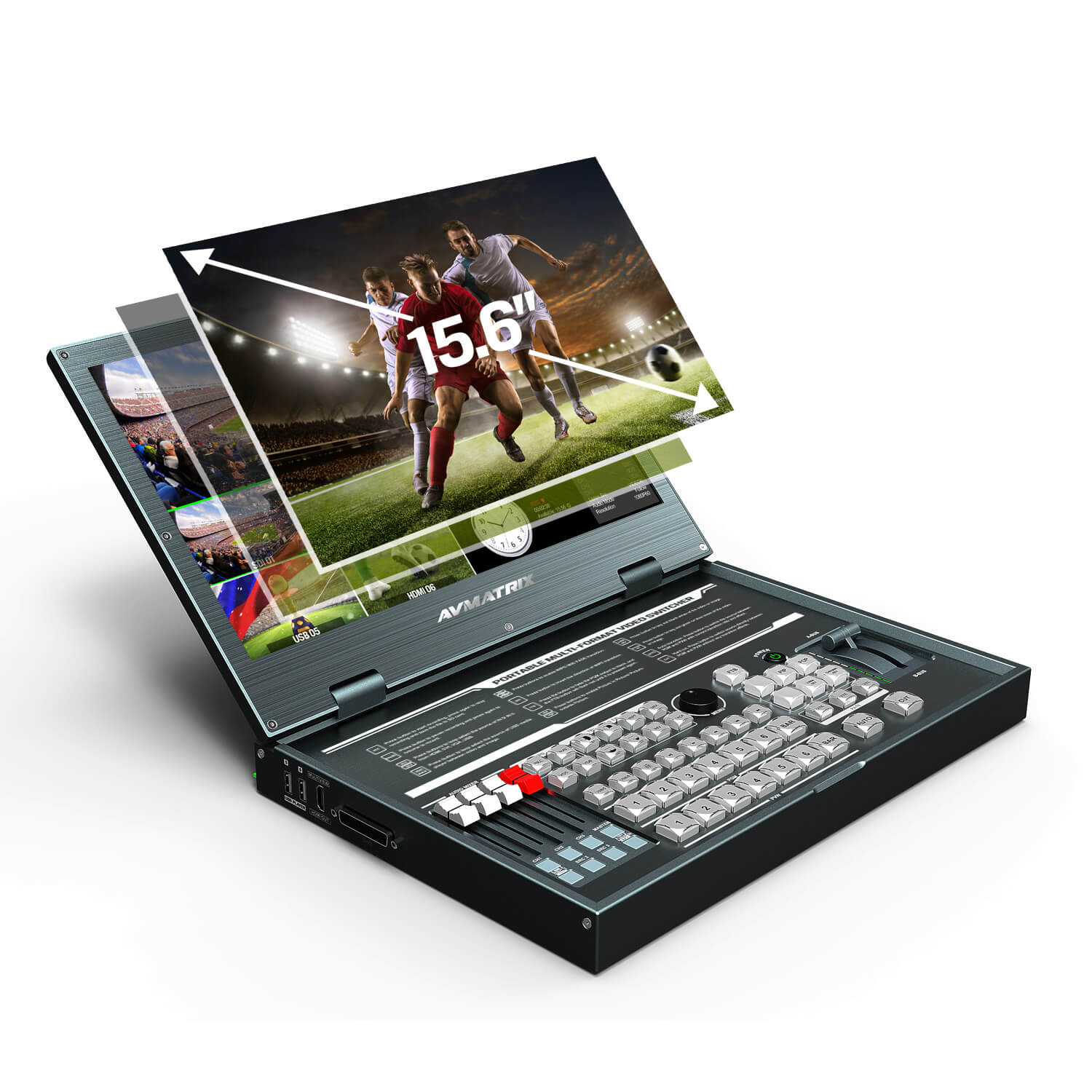 AVMATRIX PVS0615 Portable 6 Channel Multi-format Video Switcher