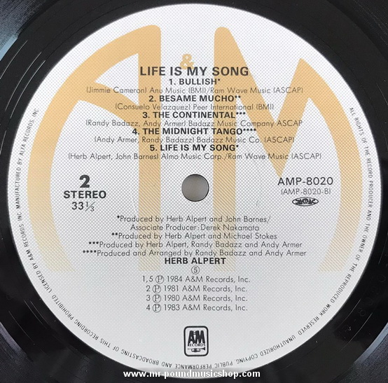 Herb Alpert - Life Is My Song