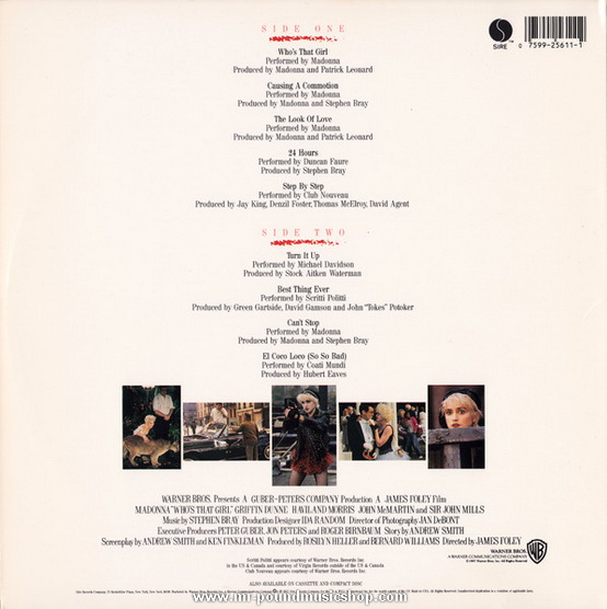 Madonna - Who's That Girl (Original Motion Picture Soundtrack)