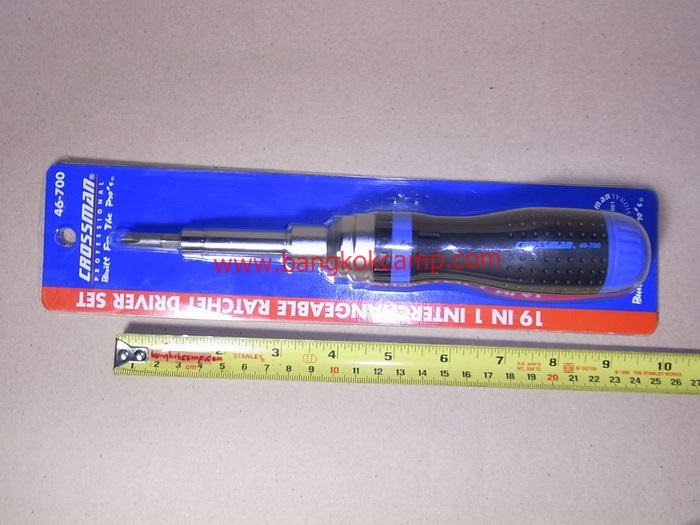 ชุดไขควงเกียร์ Crossman 19 in1 (เป็นก๊อกแก๊กในตัว)