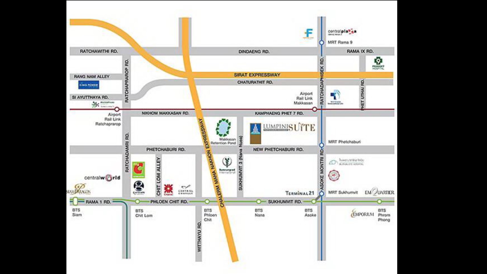 ให้เช่าคอนโดใหม่ Lumpini Suite Phetchaburi - Makkasan (ลุมพินี สวีท เพชรบุรี- มักกะสัน ) 2 ห้องนอน 1 ห้องน้ำ เลขที่ 1515/117 ขนาด 42 ตร.ม.