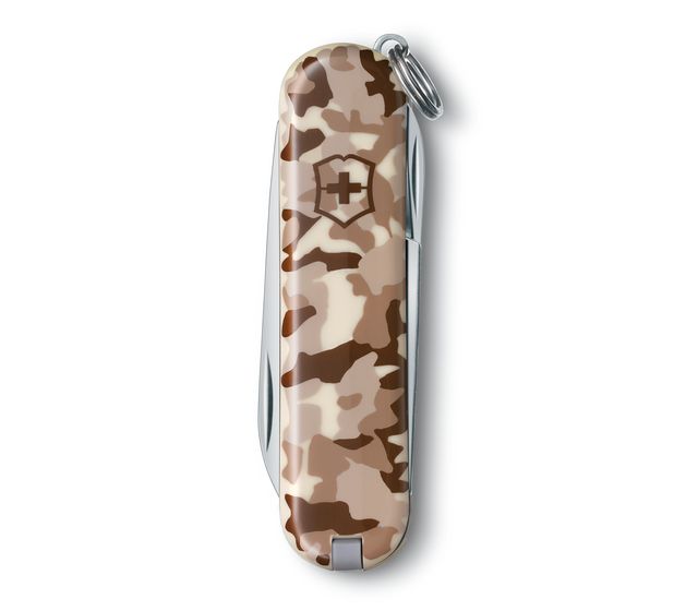Victorinox Classic SD, CAMOUFLAGE Handles (0.6223.941) ลายพลางน้ำตาล