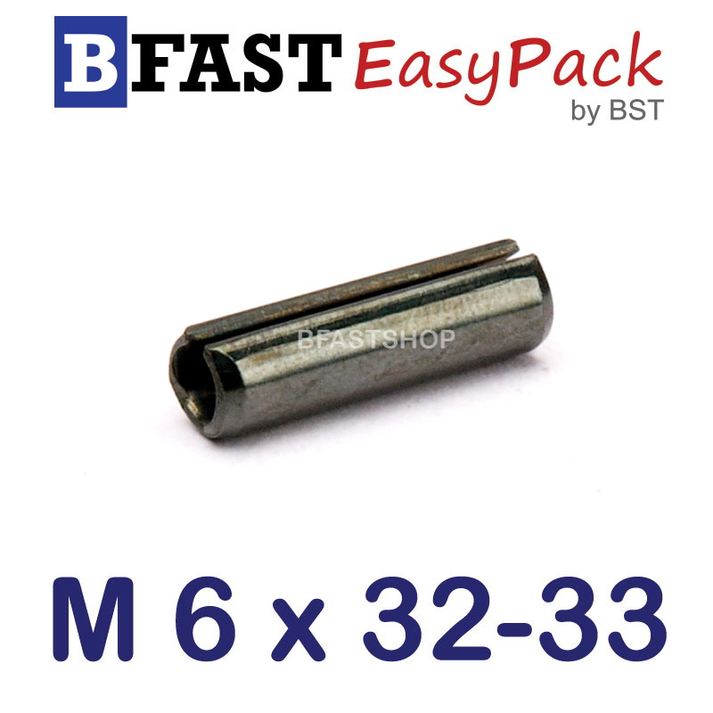 ปิ๊นตะกุด M 6 x 32-33 ( 6 ตัว/ถุง )