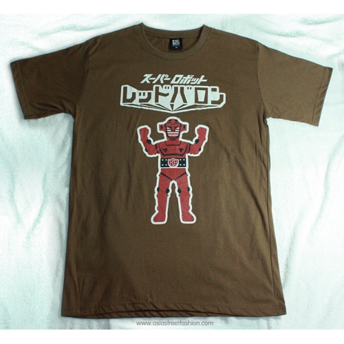 T-Shirt เสื้อยืดกันดั้ม ซุปเปอร์ โรบอท เรดบารอน Super Robot Red Baron สุดเท่ห์ สีน้ำตาล จากร้าน GUNZU !!โปรโมชั่น