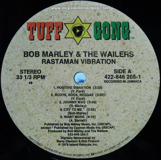 Bob Marley & The Wailers - Rastaman Vibration