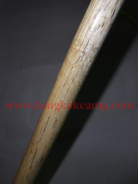 ไม้มงคลหายาก... ไม้ตะพด(ไม้แจง) ลายสวย ลายเนื้อไม้เหมือนงาช้าง (ลายธรรมชาติของไม้ชนิดนี้ ไม่ใช่แตกหรือร้าว) หัว+ท้ายทองเหลือง