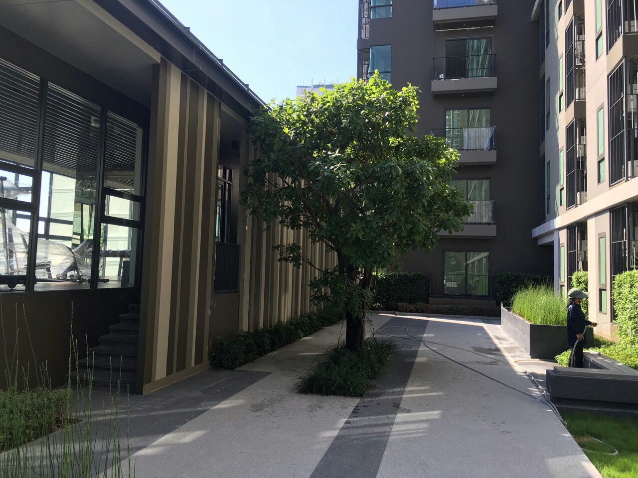 ให้เช่าห้องคอนโด Centric Ratchada-Suthisan 1 ห้องนอน ชั้น 5 หัวมุม ติดสระว่ายน้ำ