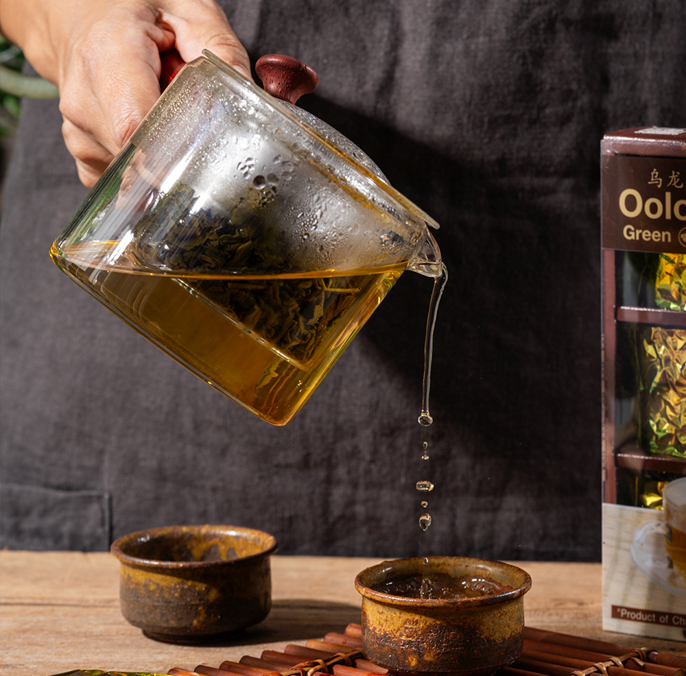 Binshangya กาน้ำชาพร้อมกระเปาะลวกชา ขนาด 1000 ml