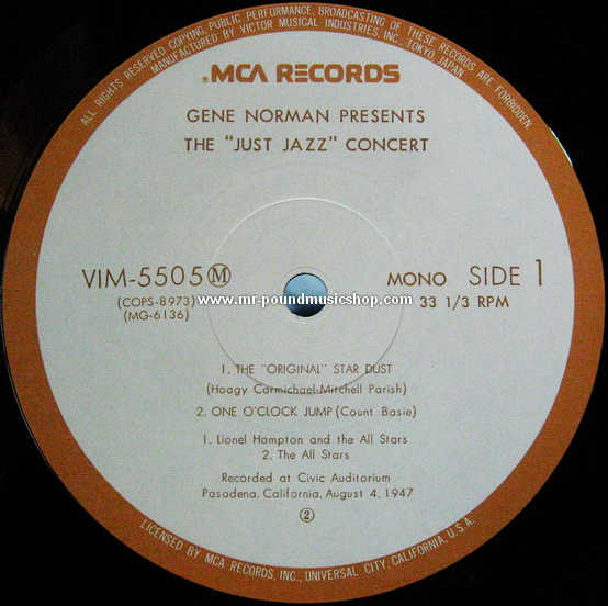Lionel Hampton All Stars - The "Just Jazz" Concert
