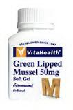Vitahealth Green Lipped Mussel M 50 mg softgels สารสกัดจากหอยแมลงภู่นิวซีแลนด์