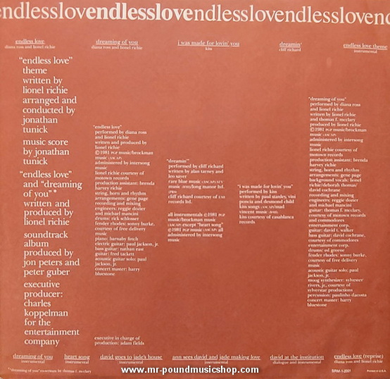 Various Artists - Endless Love Original Motion Picture Sountrack