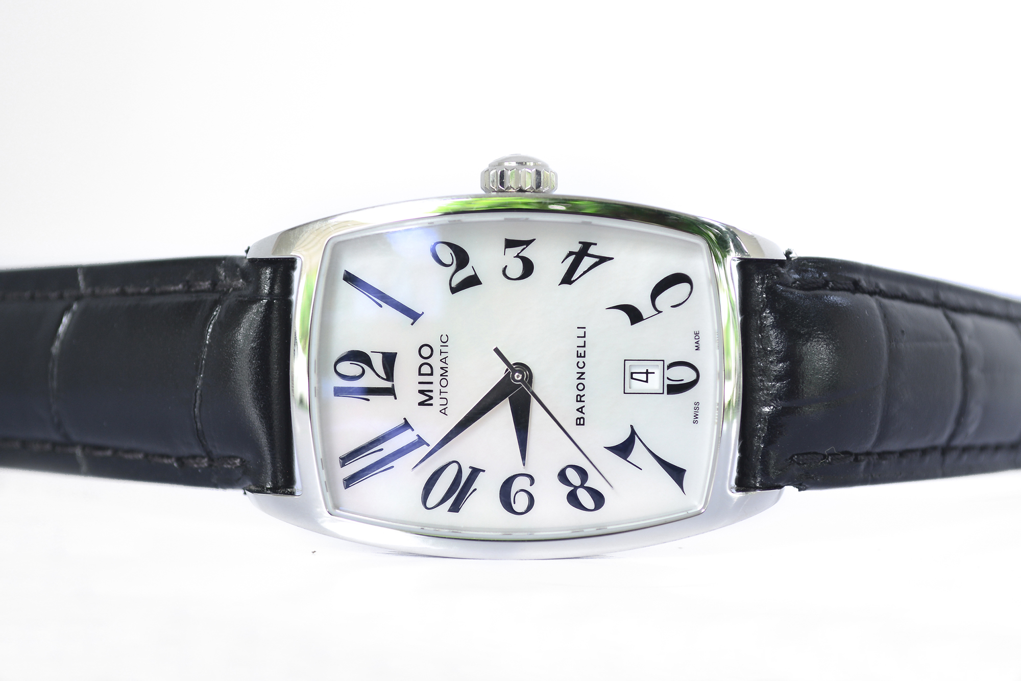 Mido Baroncelli Tonneau Automatic Man Size หน้ามุกขาว (Sold)