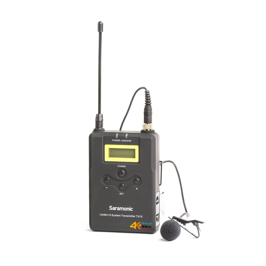 Saramonic UWMIC15 (RX15+TX15) 16-Ch Digital UHF Wireless Lavalier Microphone System