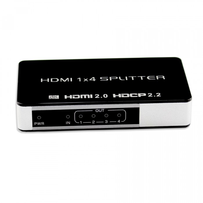 1x4 HDMI 2.0v splitter 4Kx2K@60H/HDCP2.2/YCbCr:4:4:4