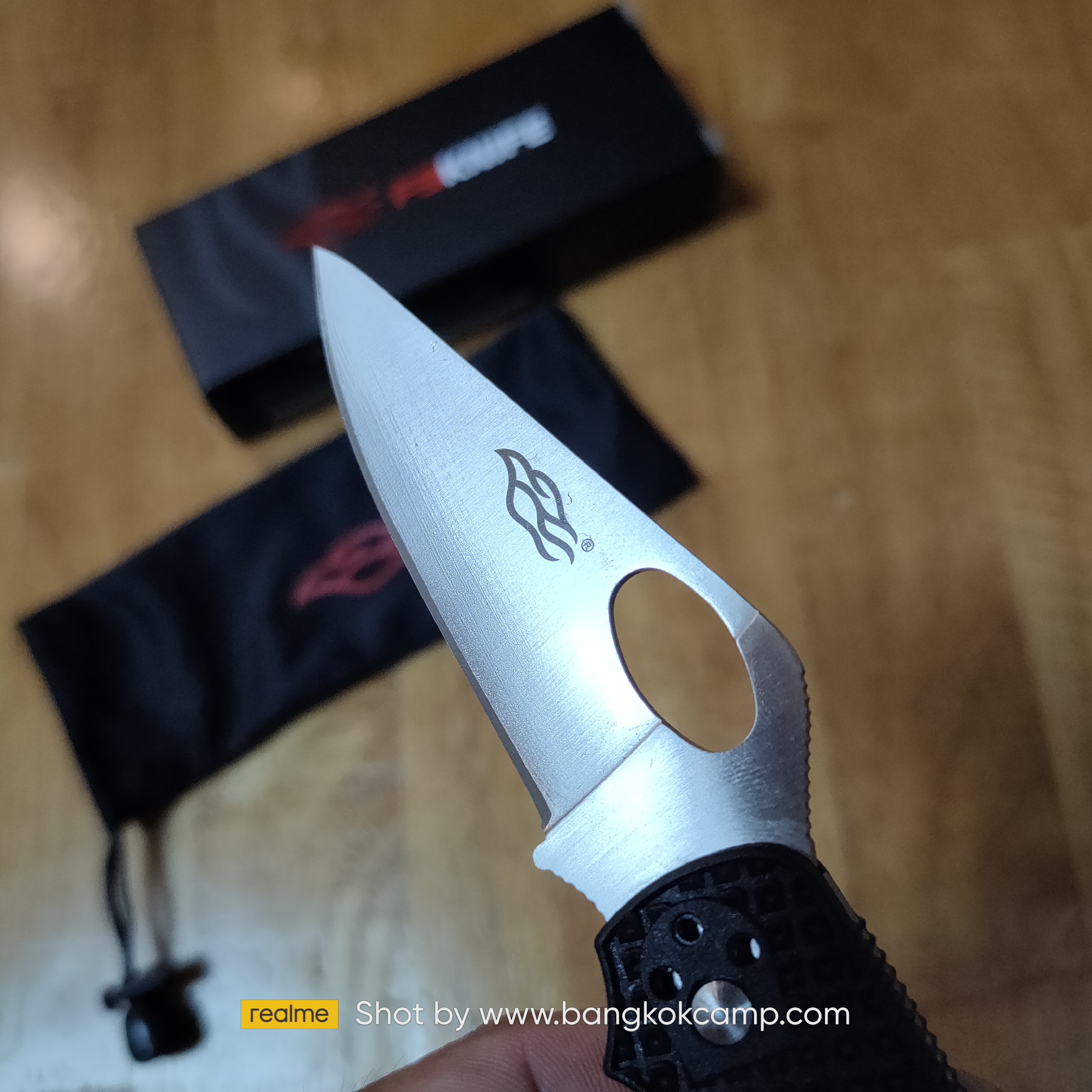 มีดพับ Ganzo กานโซ่ รุ่น F759M / 440C Steel / ของแท้ 100% (สีเขียว / Green)