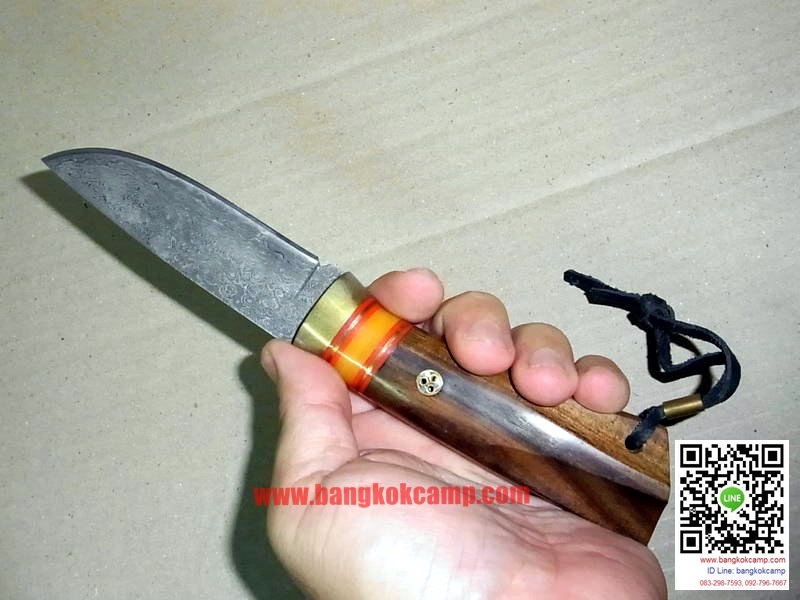 มีดดามัสกัส ด้ามไม้