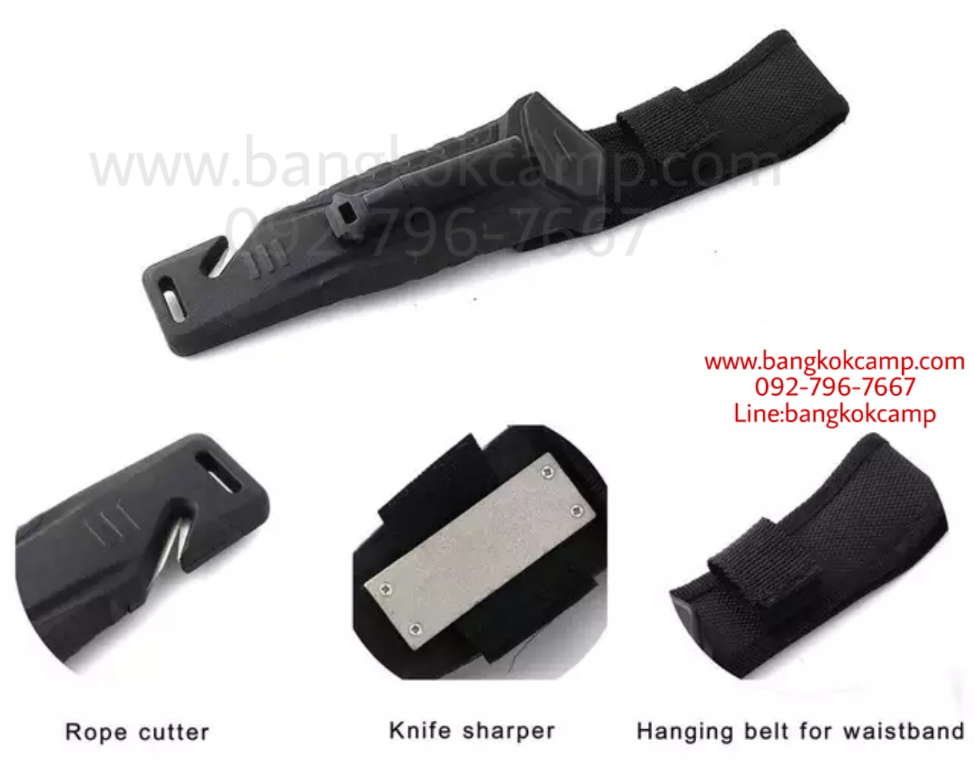 มีดเดินป่า Ganzo G-8012 ของแท้ (5สี)