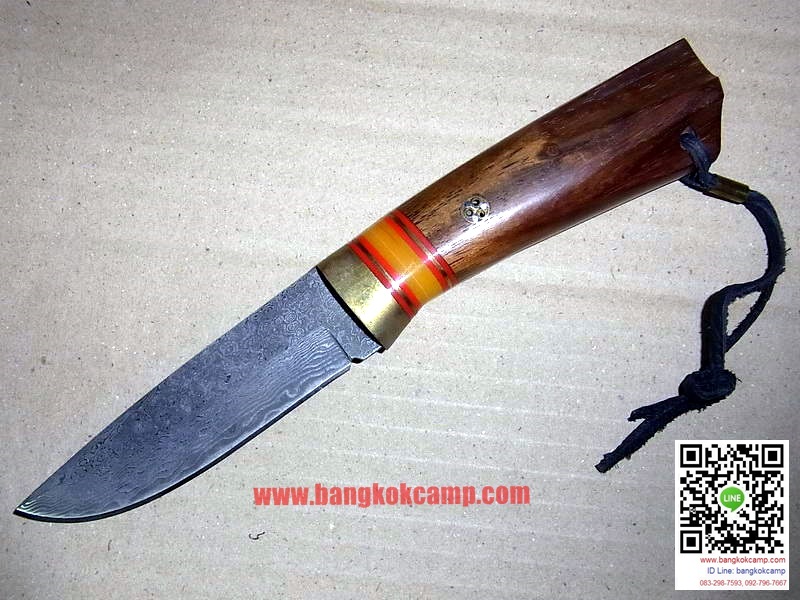 มีดดามัสกัส ด้ามไม้