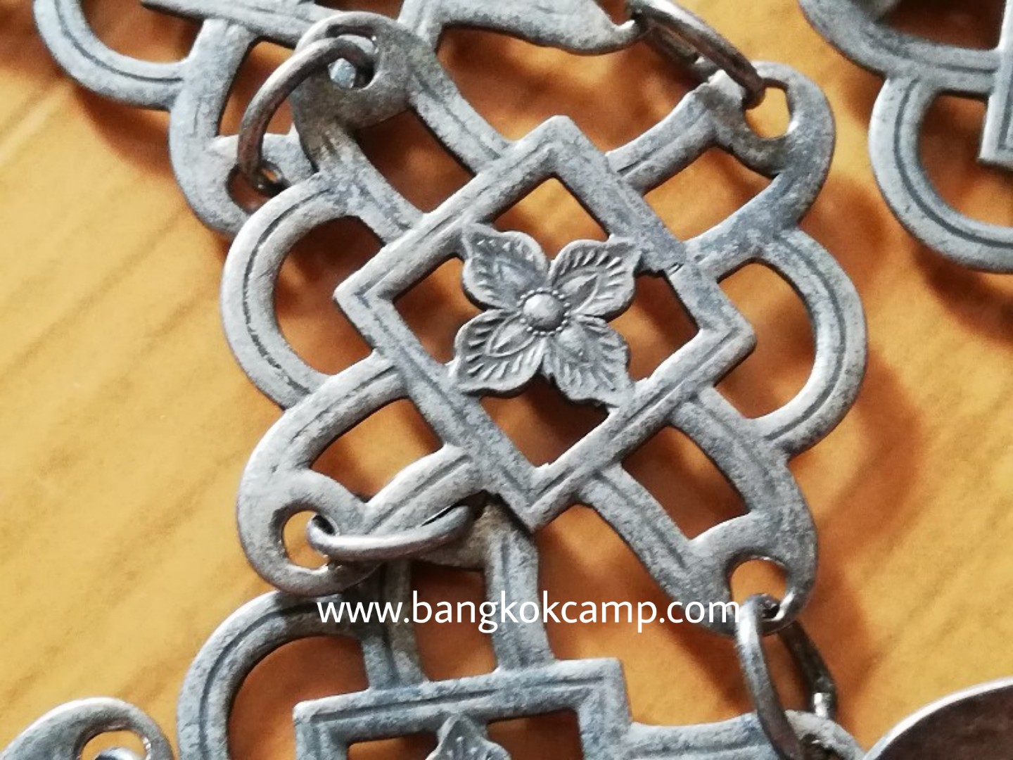 เข็มขัดโบราณเงินแท้ ยาว38นิ้ว หนัก144กรัม