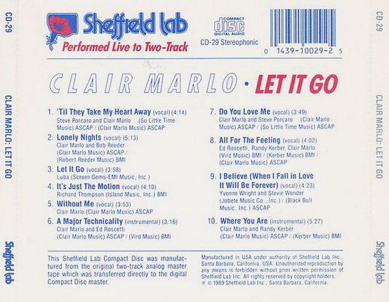 Clair Marlo - Let It Go