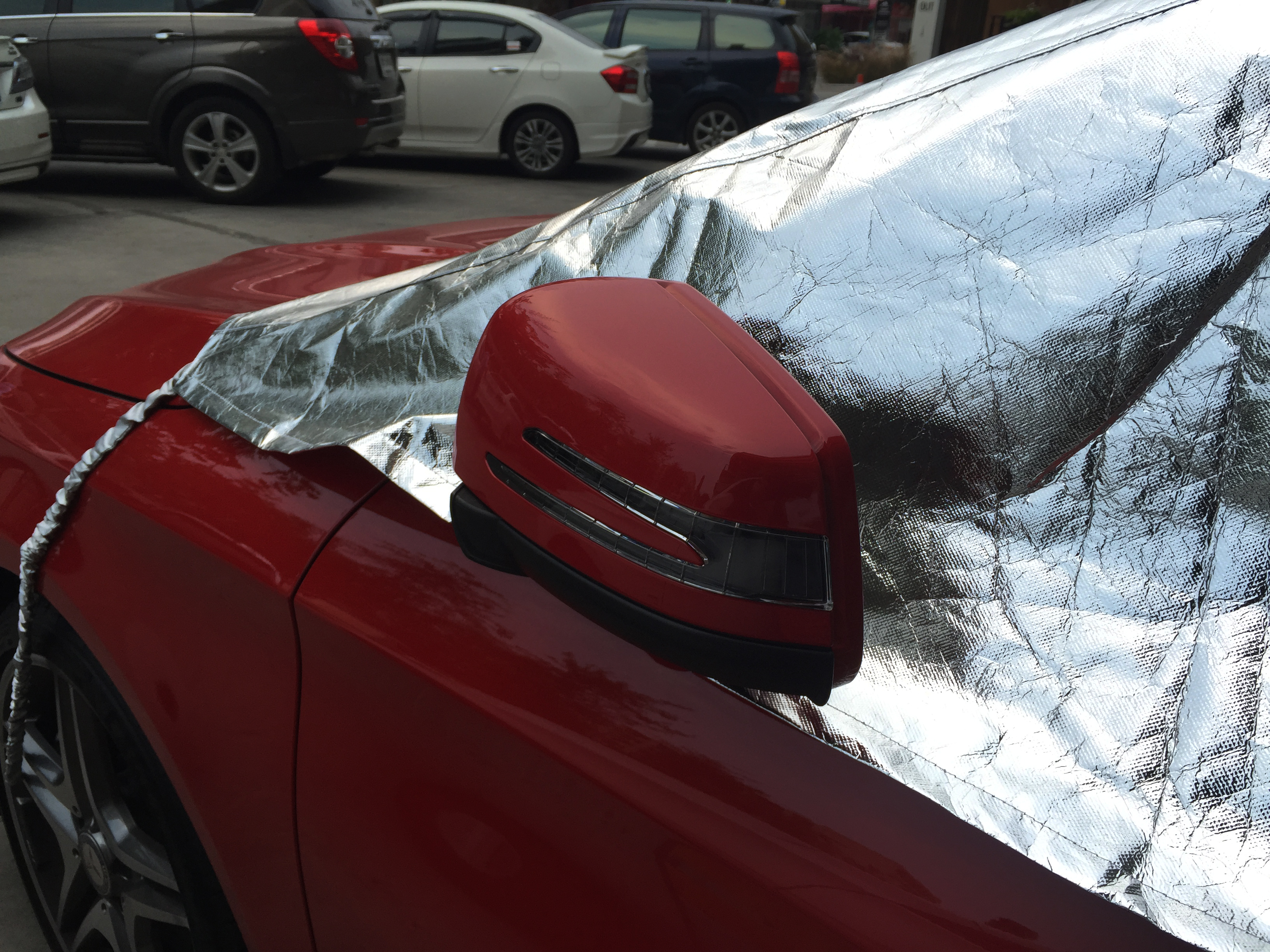 Sunaway ผ้าคลุมรถกันร้อน 100% (สำหรับรถเก๋ง-ครึ่งคัน)