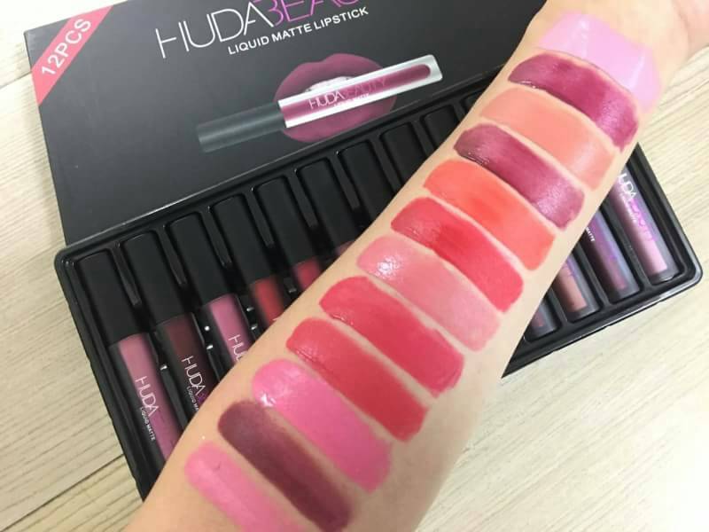uda Beauty Liquid Matte Set ฮูดะ บิวตี้ เซทลิปสติก เนื้อแมท 12สี