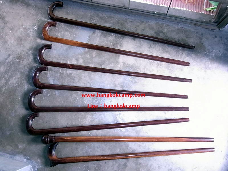 ไม้เท้า ไม้มะค่า (ชุด6)