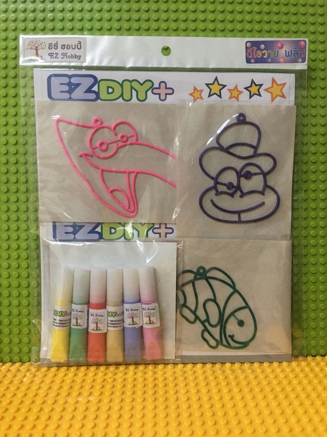 021 หยอดสี / บีบสี ติดกระจก - suncatcher / glass deco (EZ DIY+)