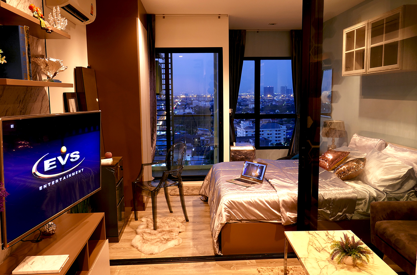 ขายคอนโด Knightsbridge Sky River Ocean (ไนท์บริดจ์ สกาย ริเวอร์ โอเชี่ยน) 1 ห้องนอน วิวโค้งแม่น้ำ