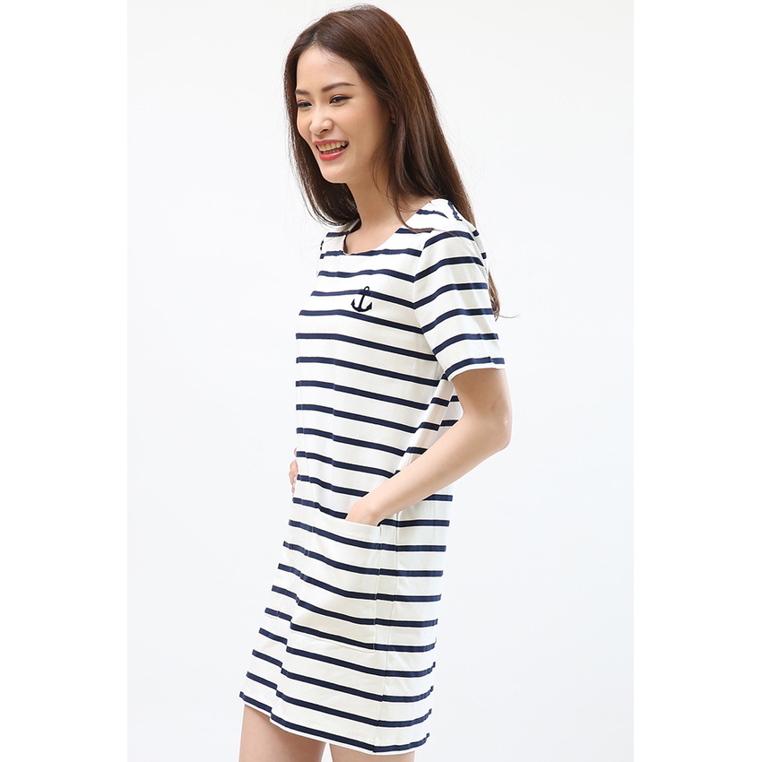 Senyes Navy เดรส Basic Navy Style