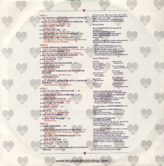 Various Artists - Sgt. Pepper's Lonely Hearts Club Band (Soundtrack)